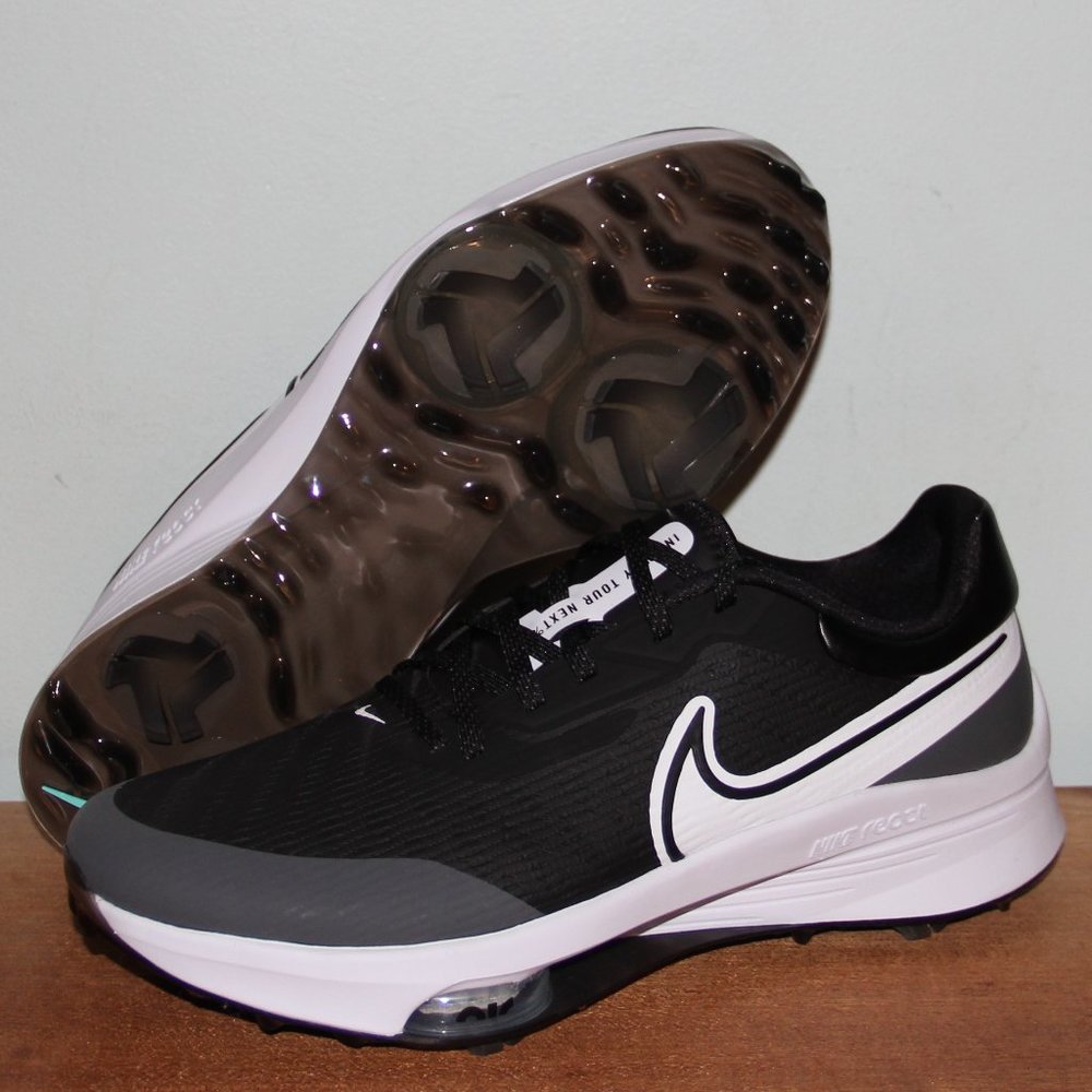 Nike Air Zoom Infinity Tour NEXT% Golf Shoes Mens 8 Black White